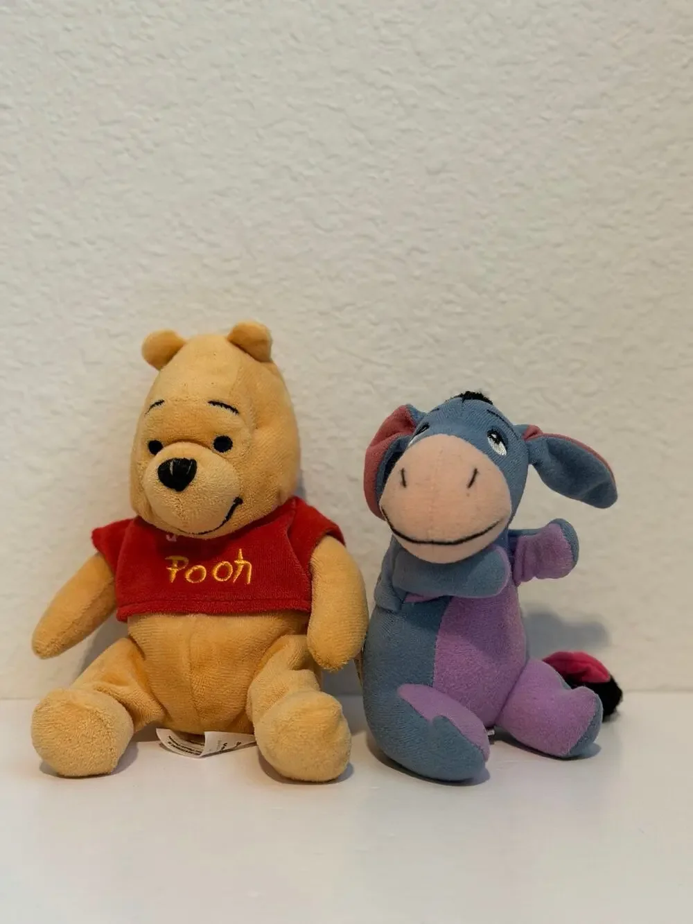 Winnie the Pooh & Eeyore 1996 Plushies lot of 2 EUC